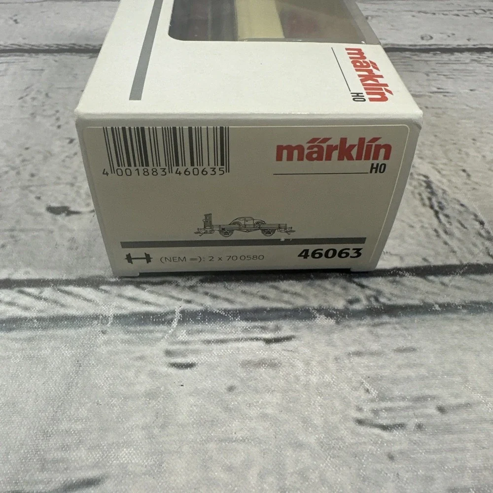 Märklin 46063 H0 DB X05 Low-Side Car Wiking VW Beetle Feuerwehr Ep III 2005